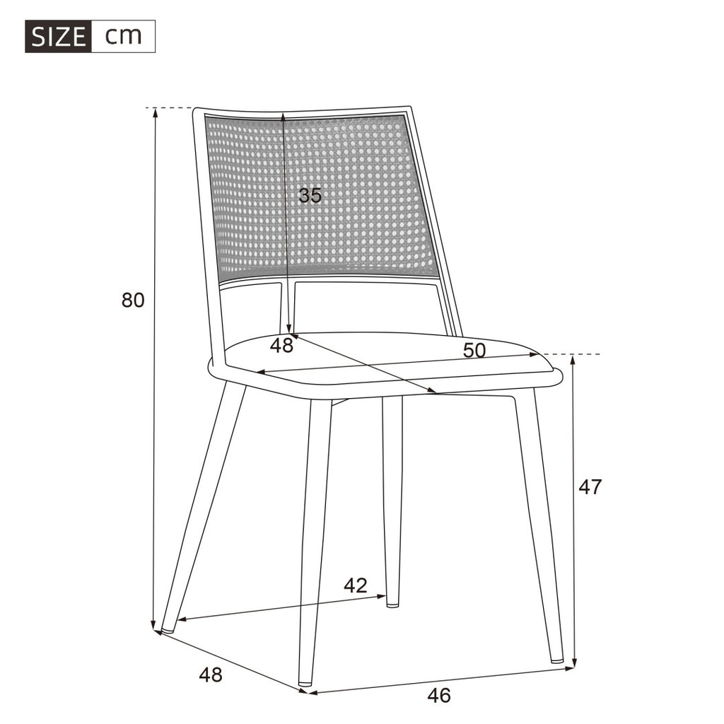 Set Of 4 Bamboo Dining Set