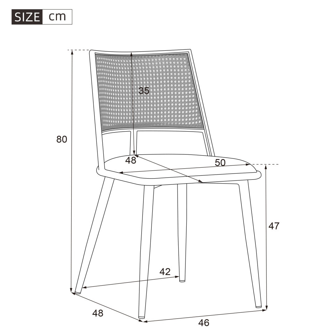 Set Of 4 Bamboo Dining Set