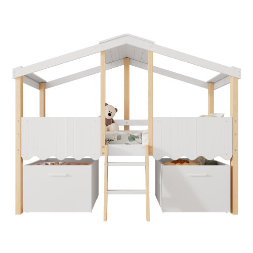Cozy Cabin Kids Storage Bed