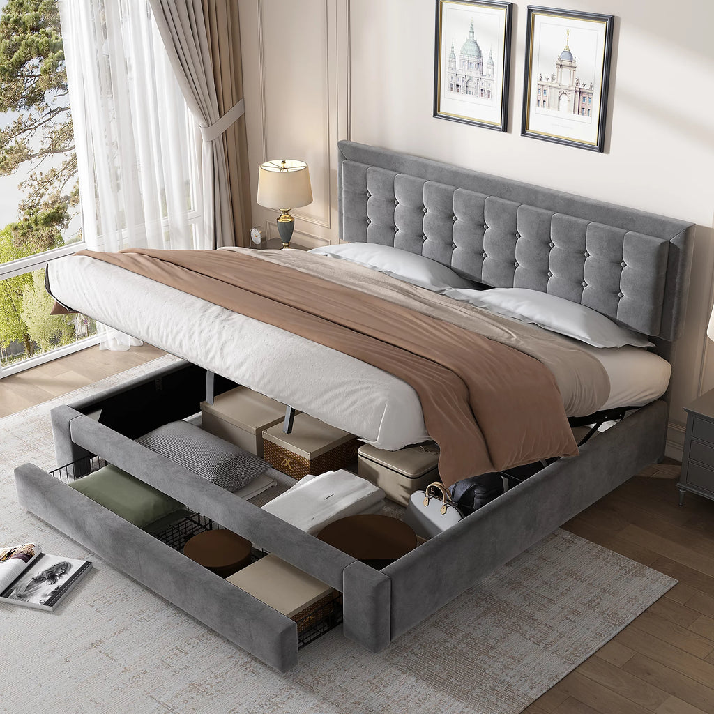 Maria Ottoman Super King Bed