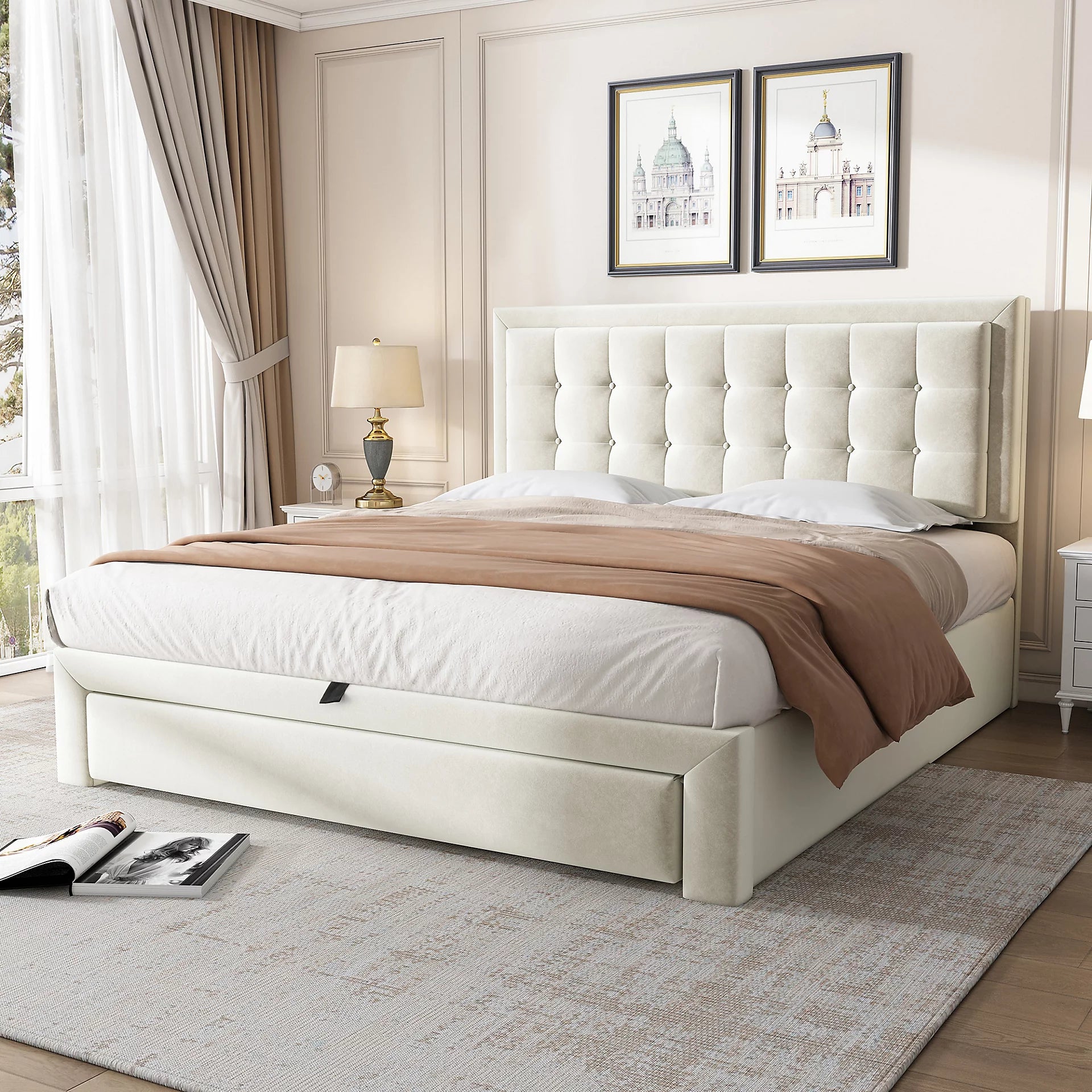 Maria Ottoman Double Bed