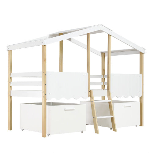 Cozy Cabin Kids Storage Bed