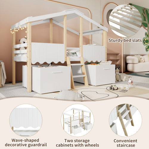 Cozy Cabin Kids Storage Bed