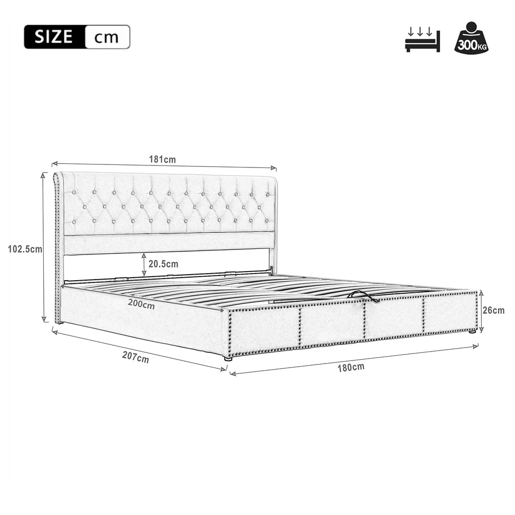 Estrela Ottoman Double Bed