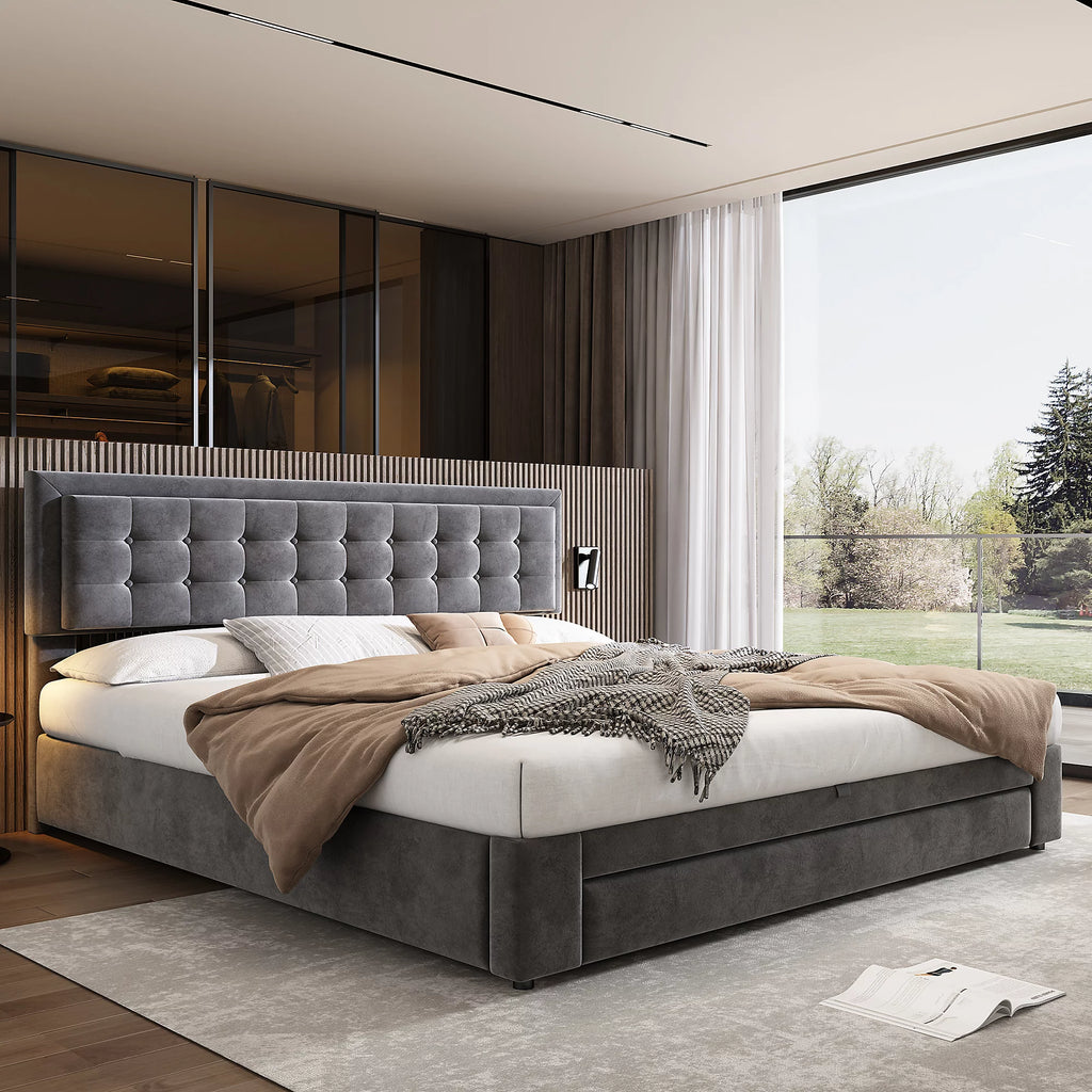 Maria Ottoman Super King Bed
