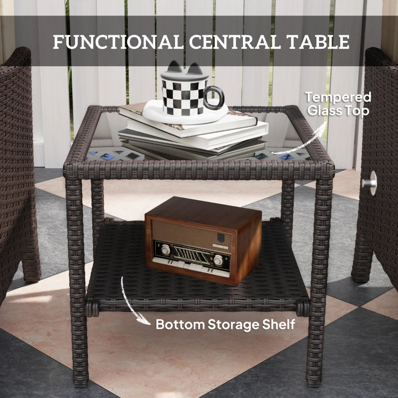 Portofino 5-Piece Rattan Lounge Set