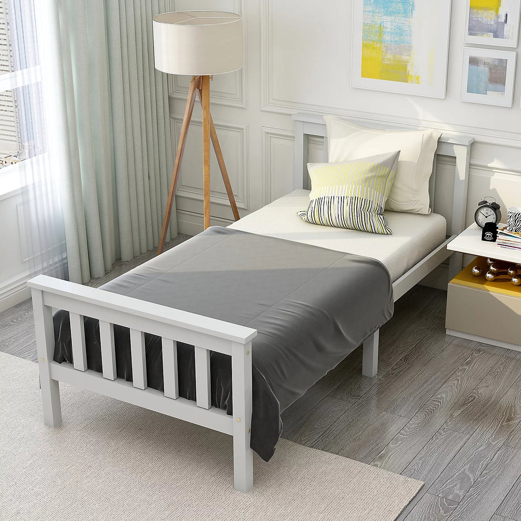 Classic Wooden Single Bed