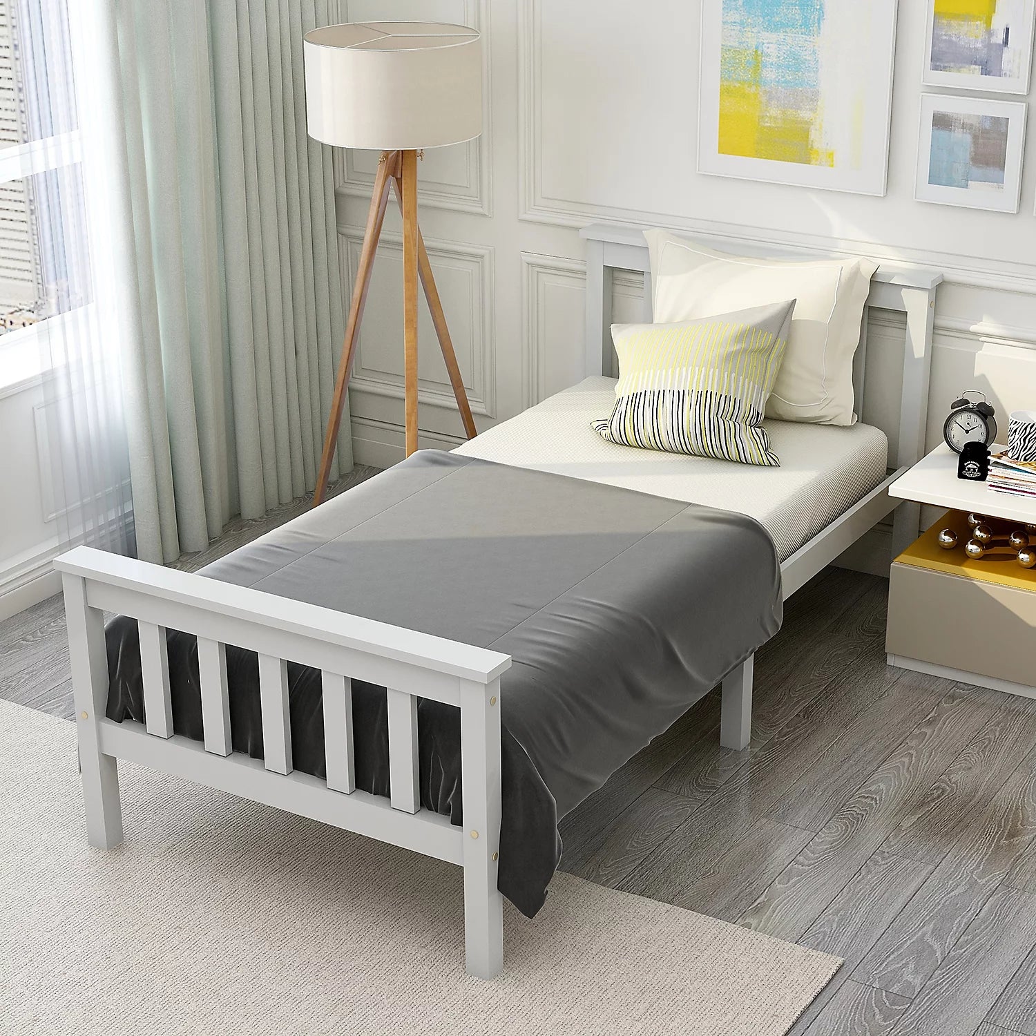 Classic Wooden Single Bed