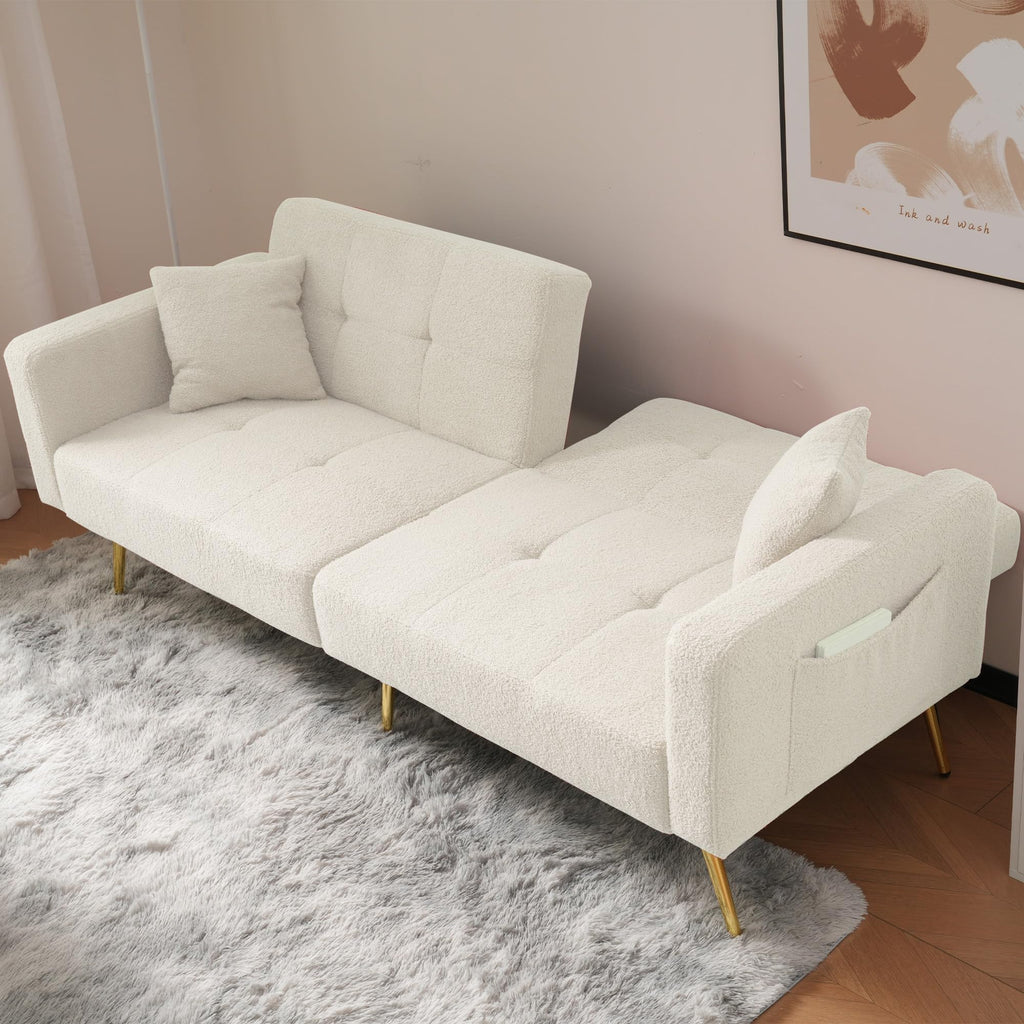 Kensington 2-Seater Sofa Bed - Beige