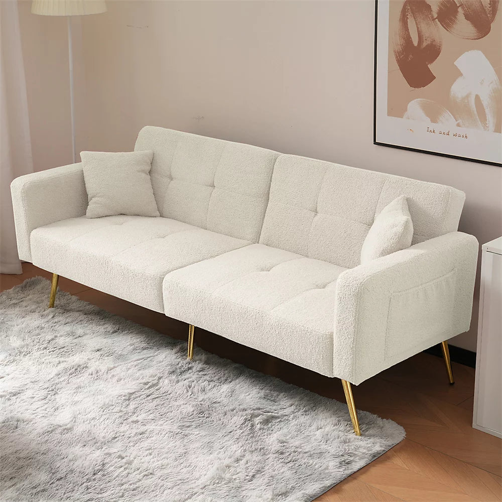 Kensington 2-Seater Sofa Bed - Beige