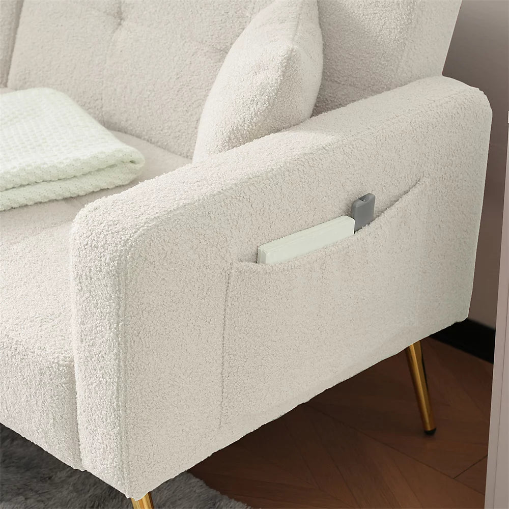 Kensington 2-Seater Sofa Bed - Beige
