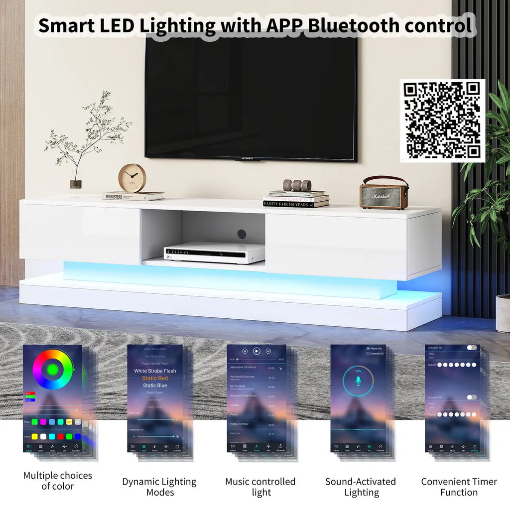 Aurora LED TV Stand