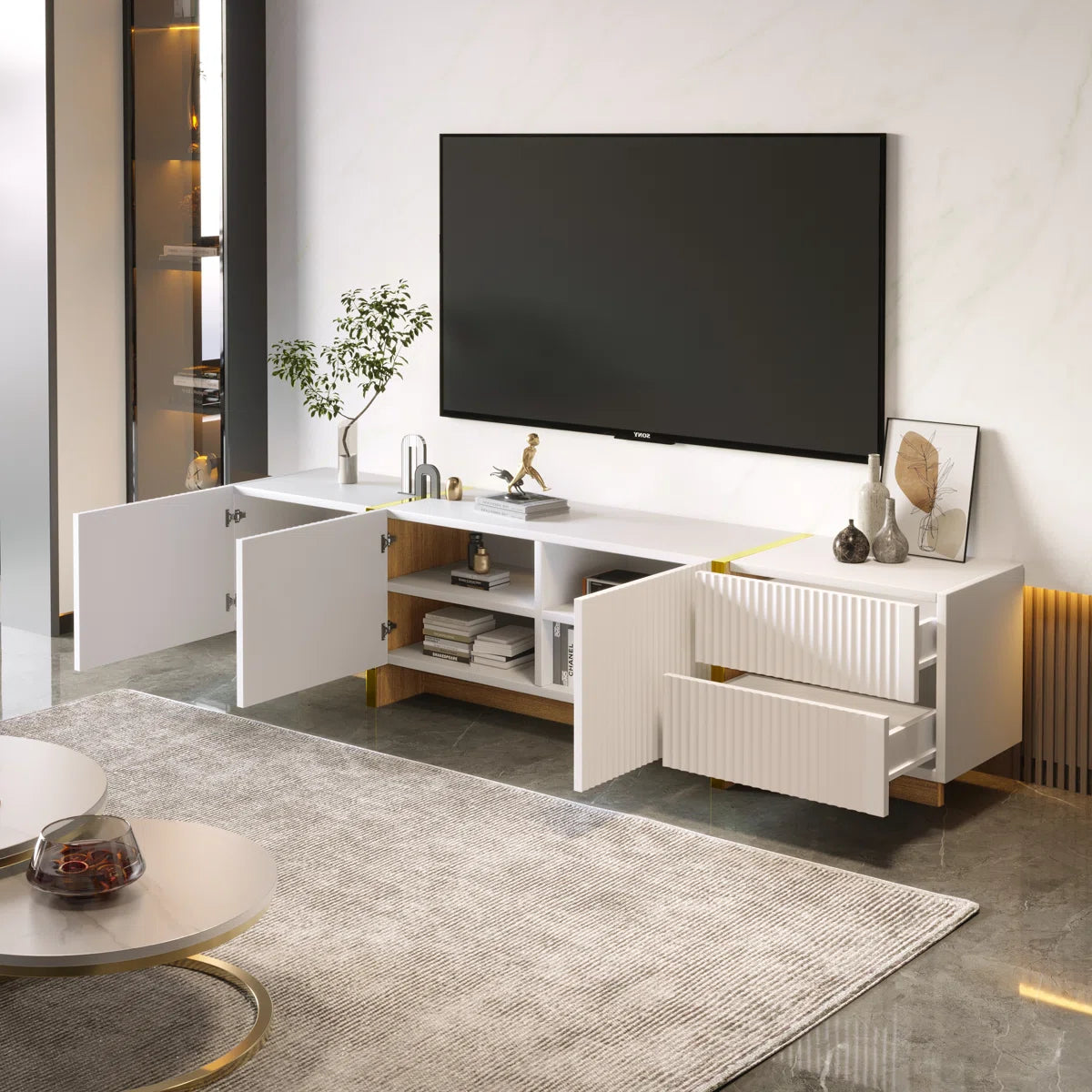 Serene Handleless TV Stand