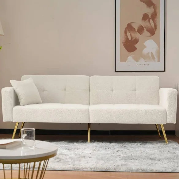 Kensington 2-Seater Sofa Bed - White
