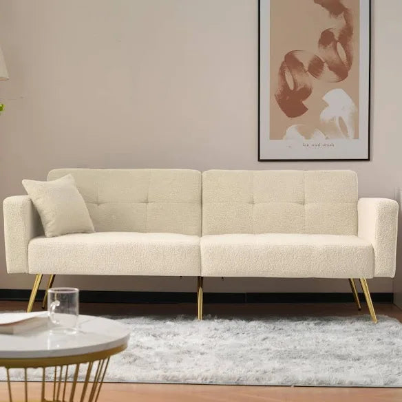 Kensington 2-Seater Sofa Bed - Beige