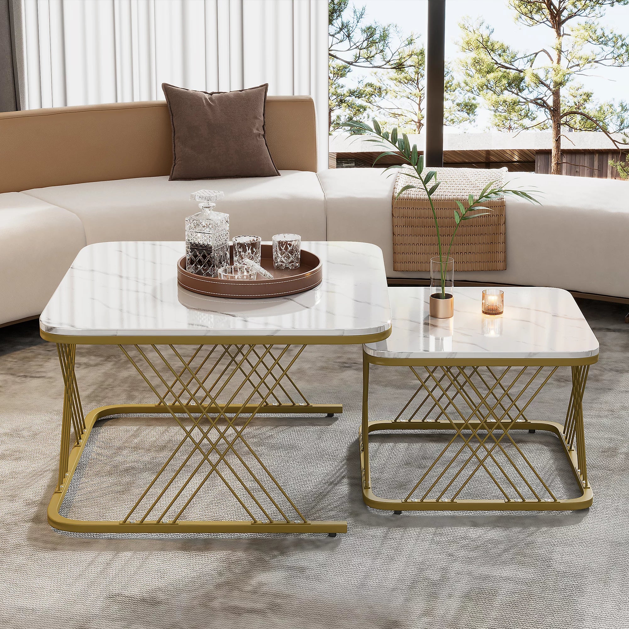 Gatsby Duo Square Coffee Table