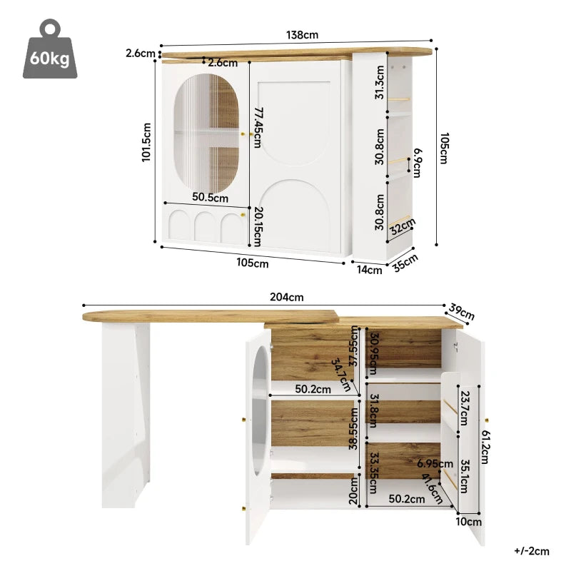 Meridian 360° Bar & Kitchen Island