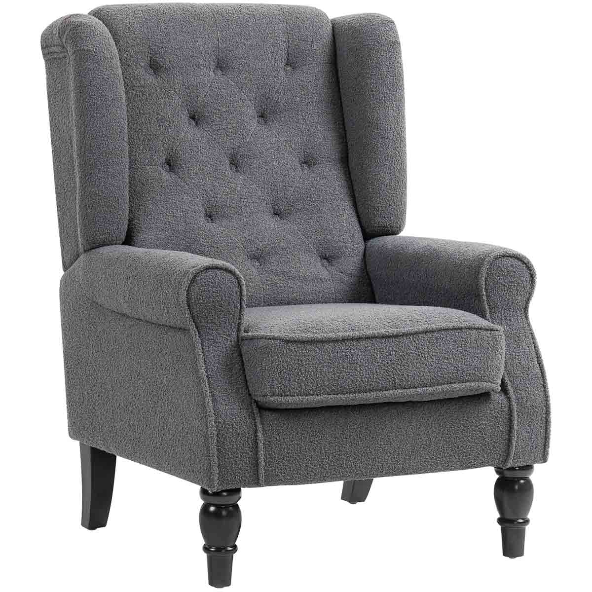 Ascot Tufted Wingback Lounge Chair