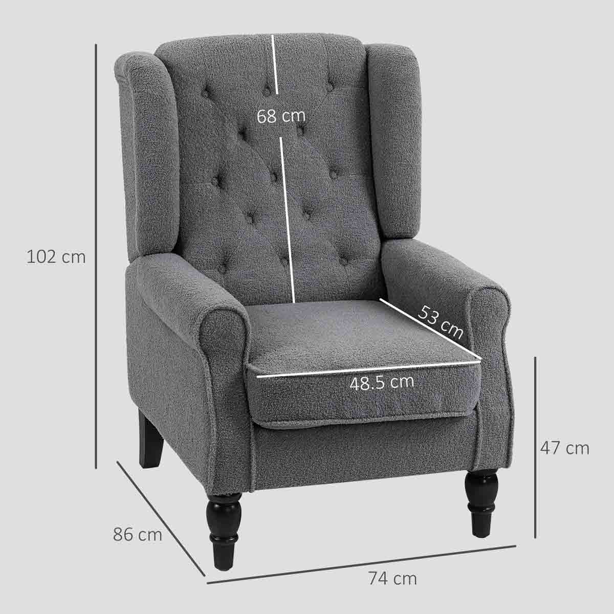 Ascot Tufted Wingback Lounge Chair