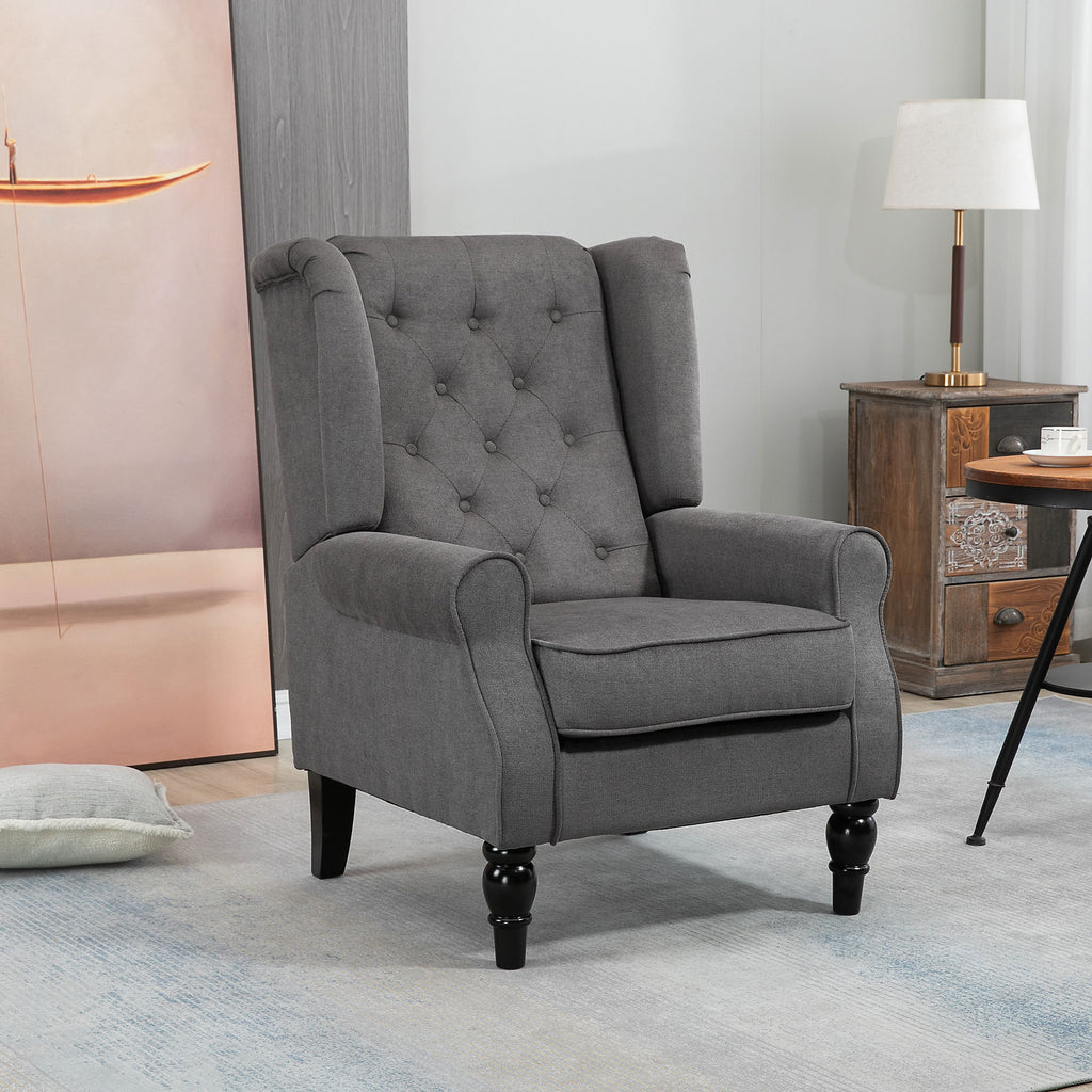 Ascot Tufted Wingback Lounge Chair