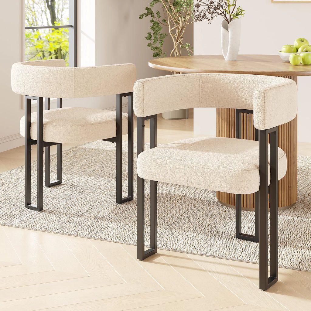 Mia Curve Dining Chairs - Set of 2