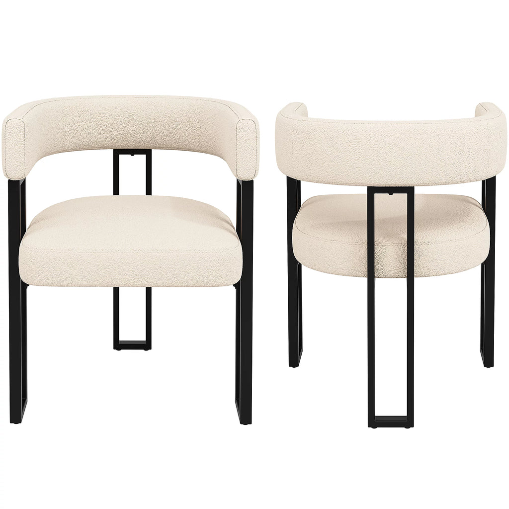 Mia Curve Dining Chairs - Set of 2