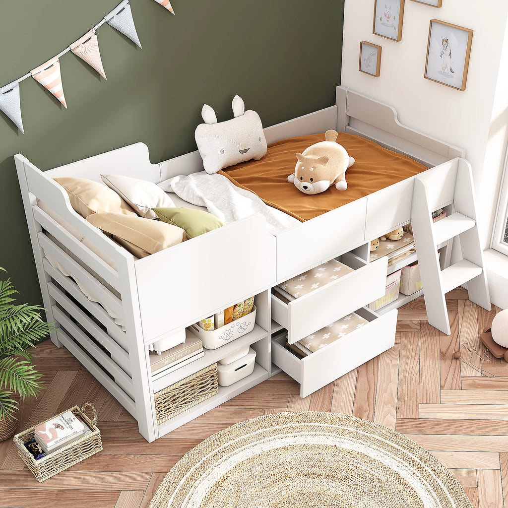 Alba Storage Cabin Bed - Espresso Brown