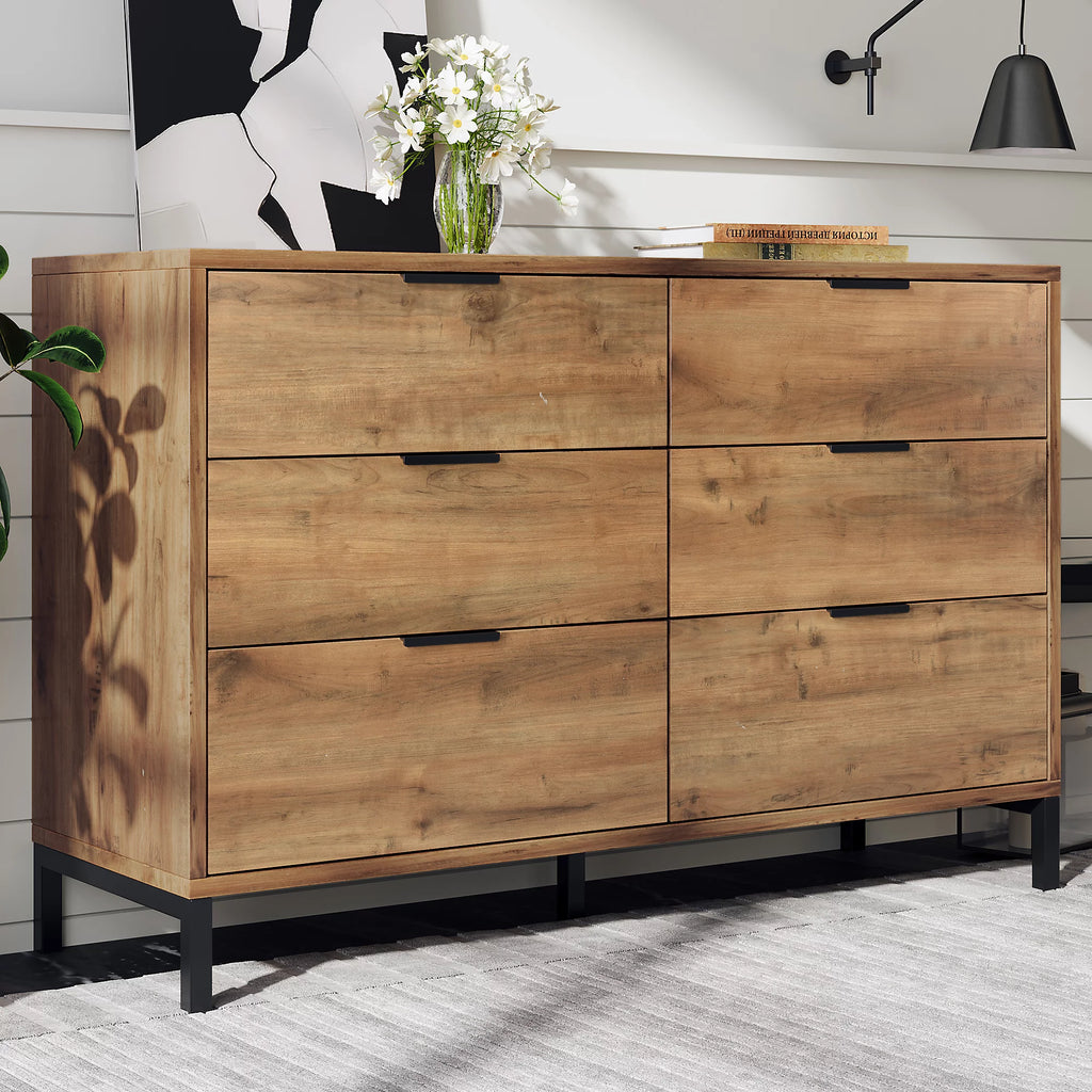 Harlow Industrial Oak Chest of Drawers