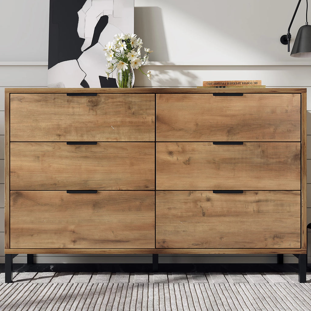 Harlow Industrial Oak Chest of Drawers