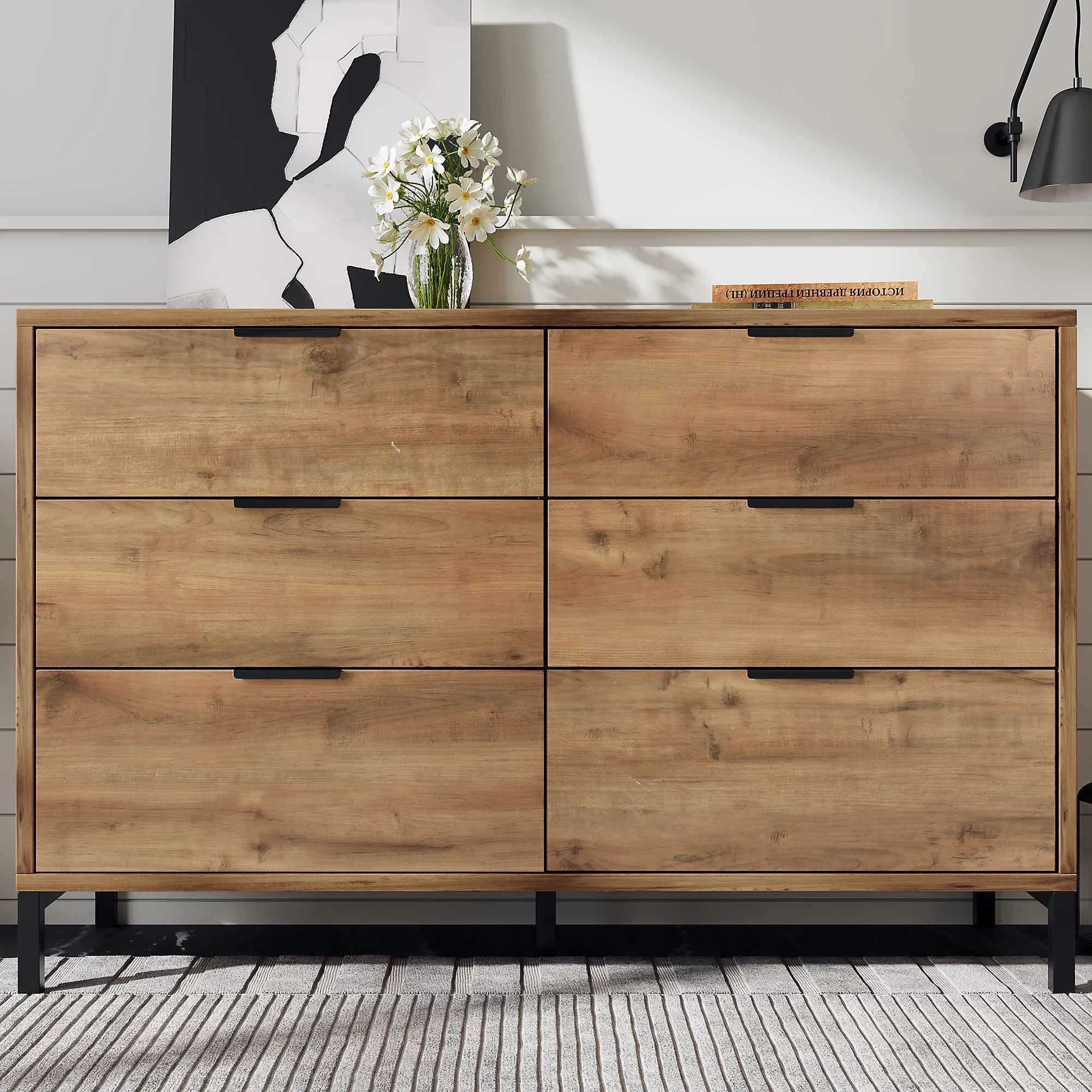 Harlow Industrial Oak Chest of Drawers
