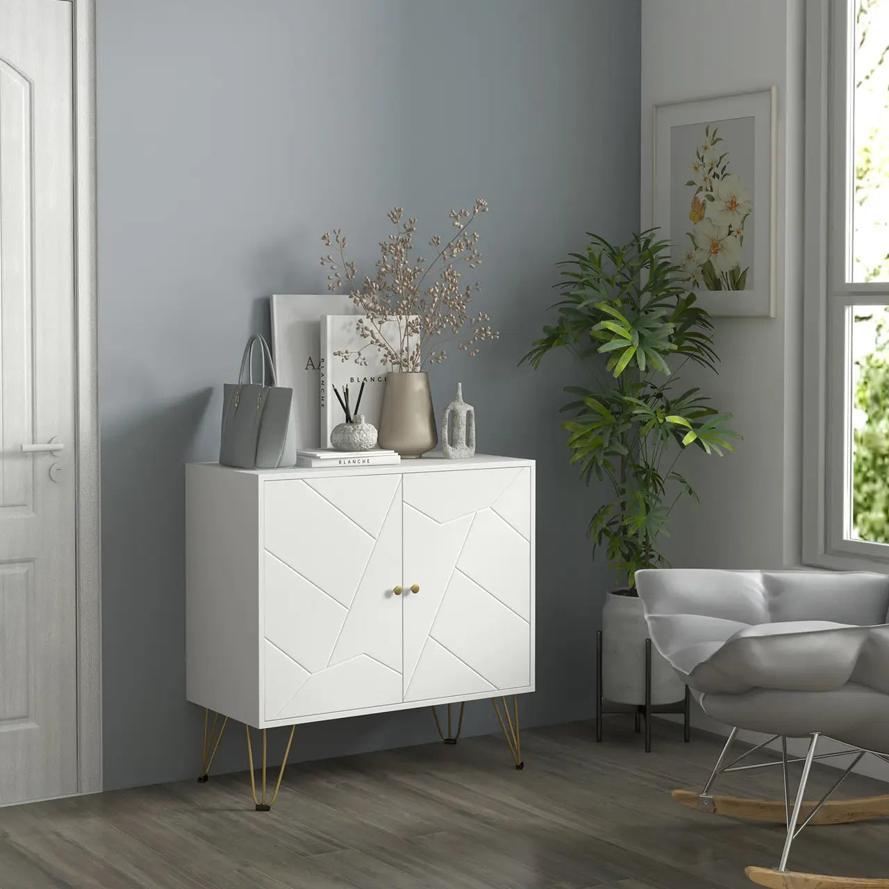 The Celeste Luxe Entryway Cabinet