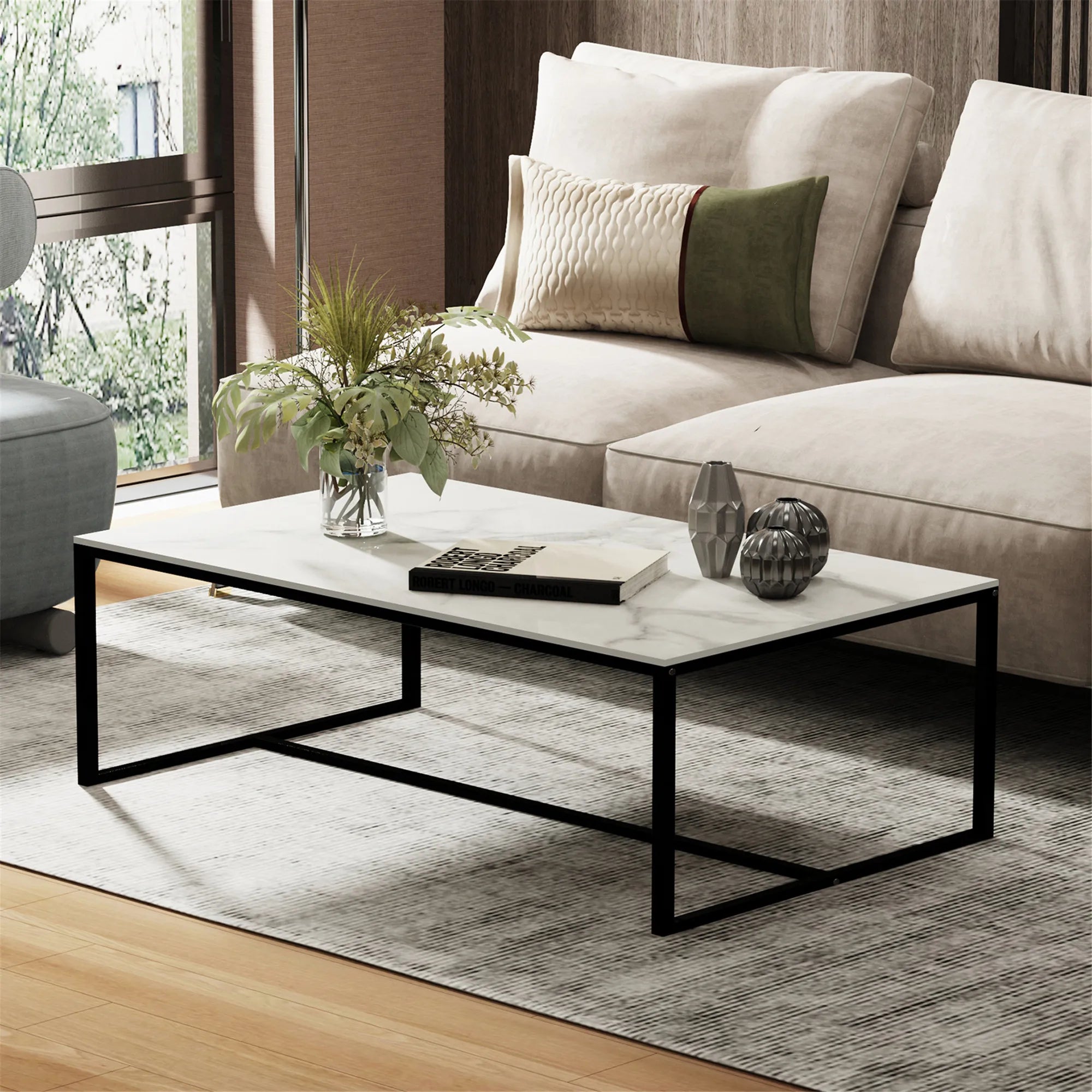 Gatsby Minimalistic Coffee Table - White