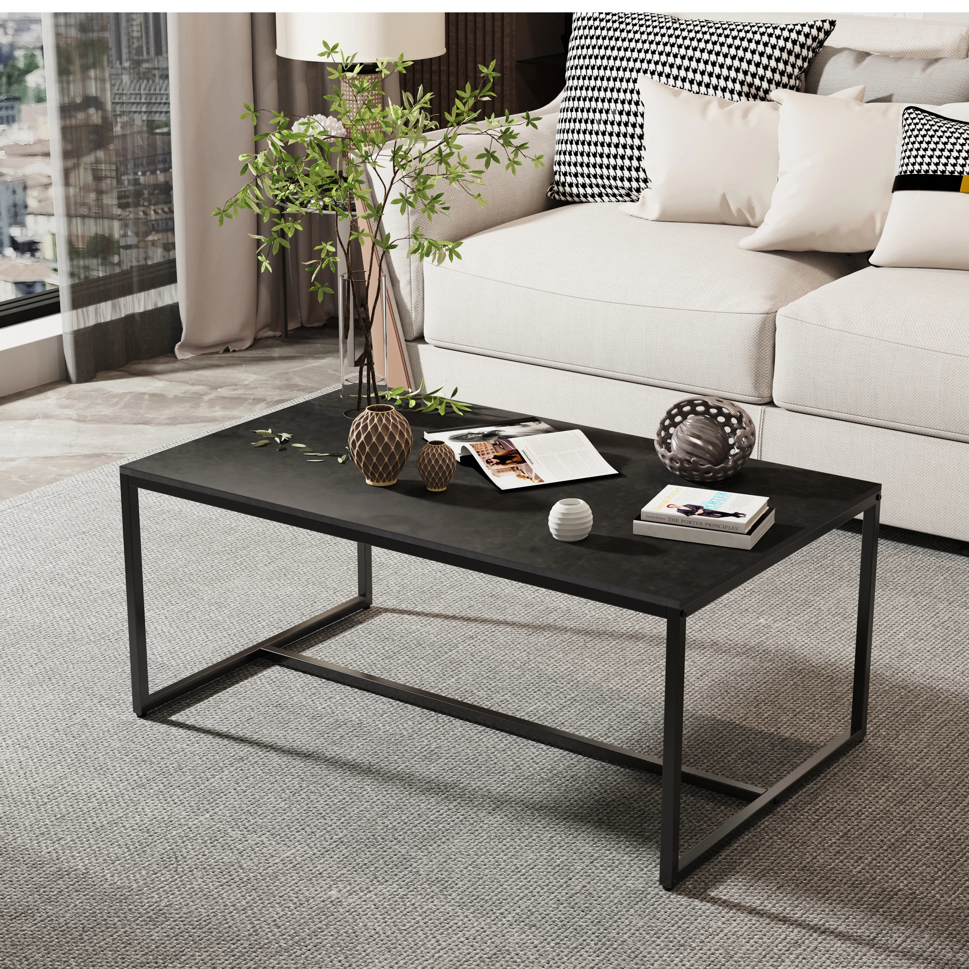 Gatsby Minimalistic Coffee Table - Black
