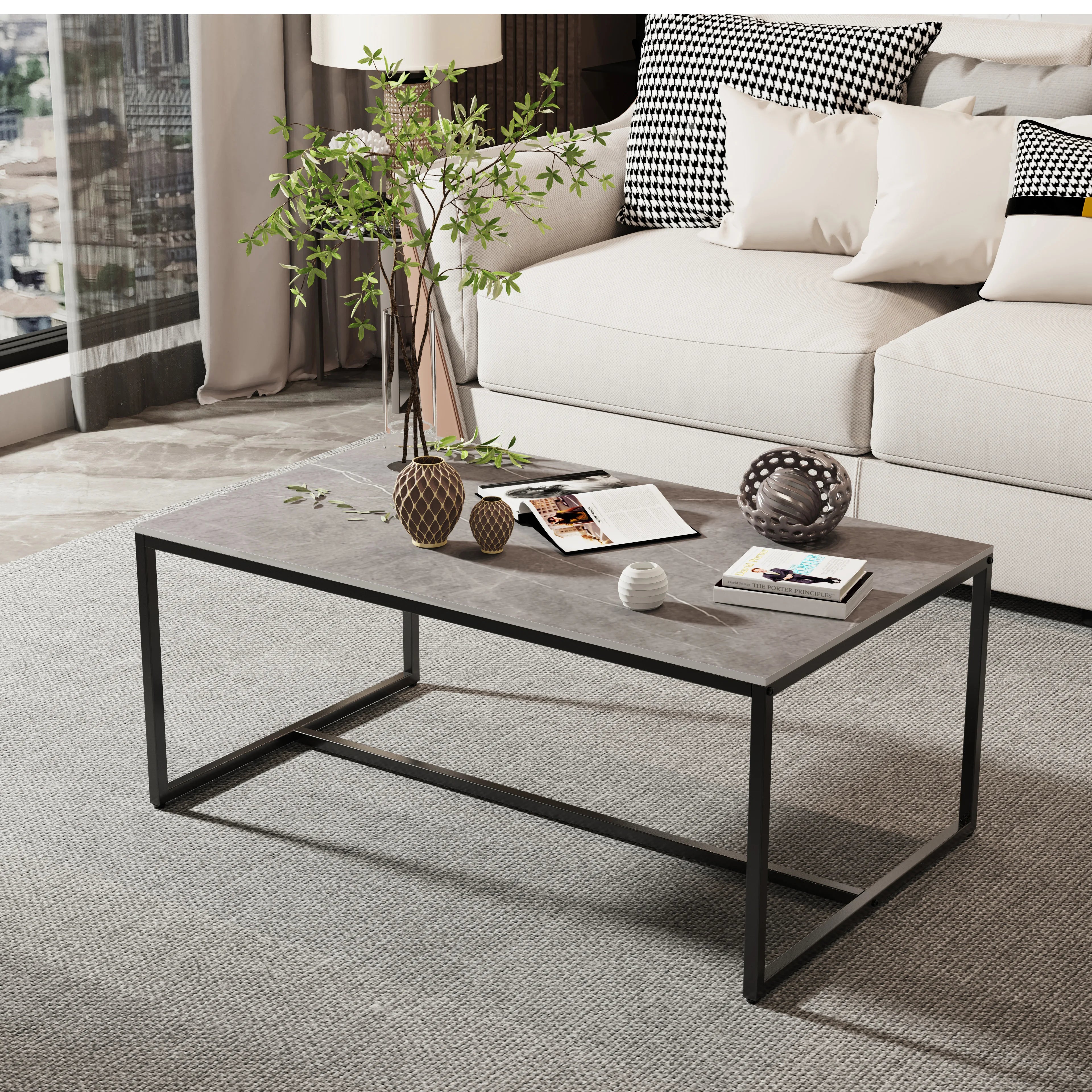 Gatsby Minimalistic Coffee Table - Grey