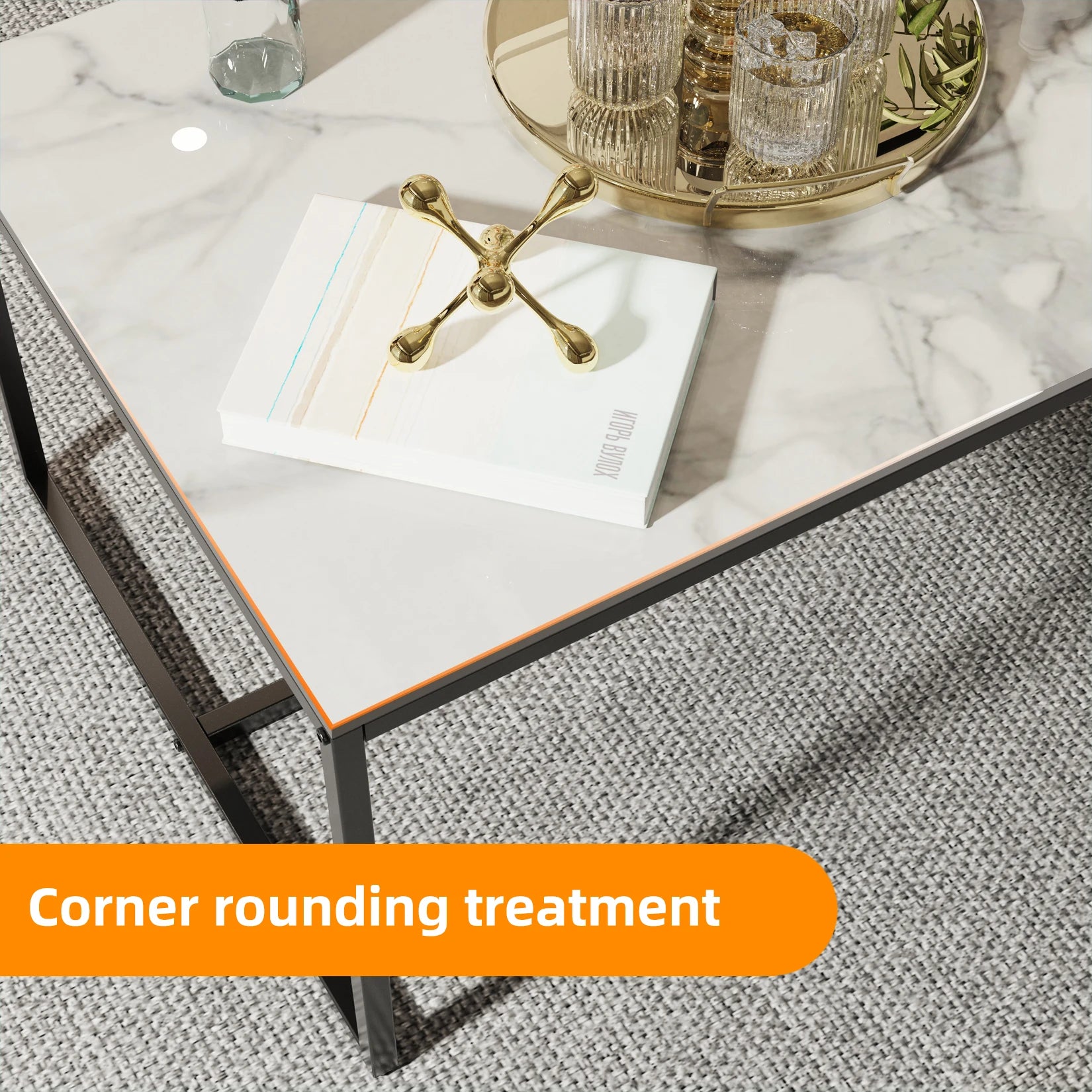 Gatsby Minimalistic Coffee Table - White