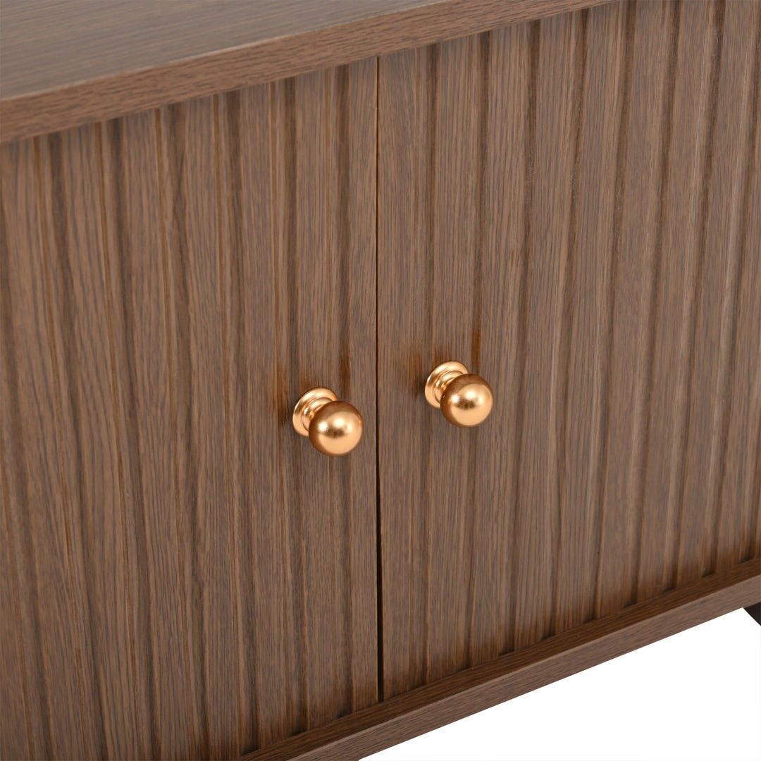 Orion Ribbed Oval Coffee Table